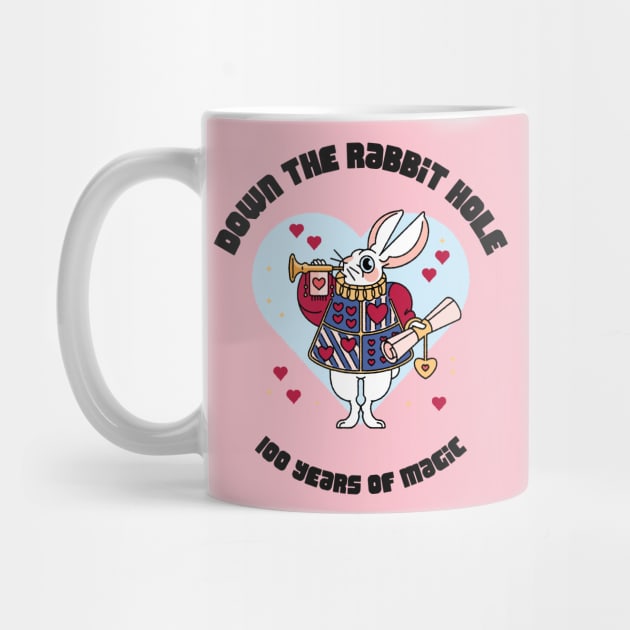 Wonderland Down The Rabbit Hole by Tip Top Tee's